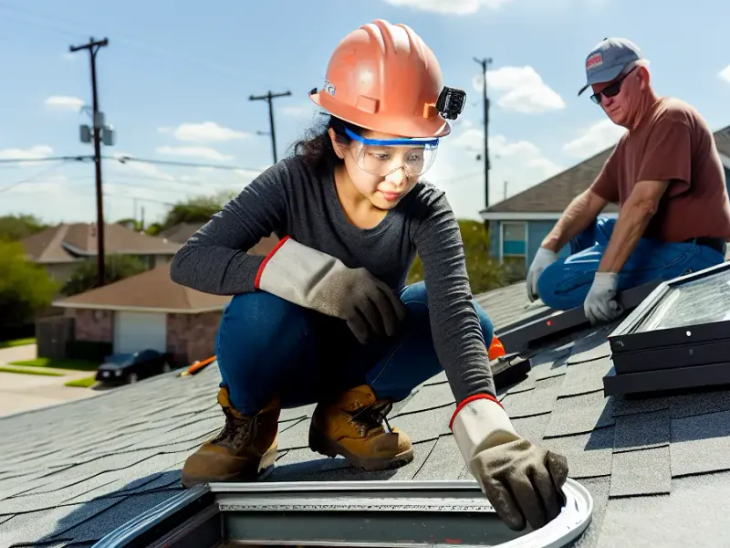 Roof Er Installing Roof Shingles in Houston, TX - Houston Roofing Team