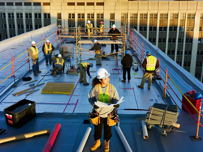 Service Commercial Commercial Roofing Building in Houston, TX - Houston Roofing Team