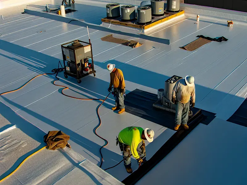 Service Flat Flat Roof Commercial in Houston, TX - Houston Roofing Team