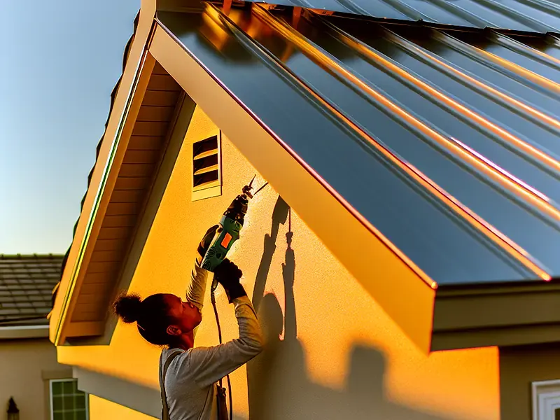 Service Metal Metal Roof in Houston, TX - Houston Roofing Team